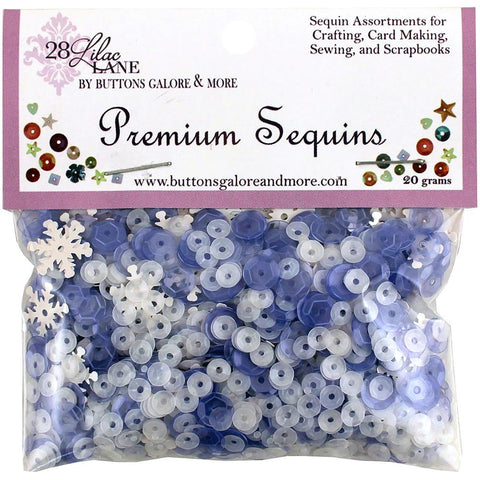 28 Lilac Lane Premium Sequins 20g Snowflake