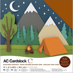 American Crafts Variety Cardstock Pack 12"X12" 60/Pkg Earthtones