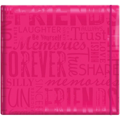 MBI Gloss Post Bound Album 12"X12" Friends - Pink