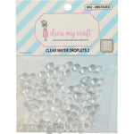 Dress My Craft Water Droplet Embellishments 100/Pkg #2, 6mm