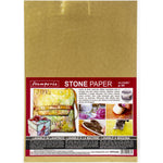 S50 Stamperia Washable Stone Paper A4 Gold