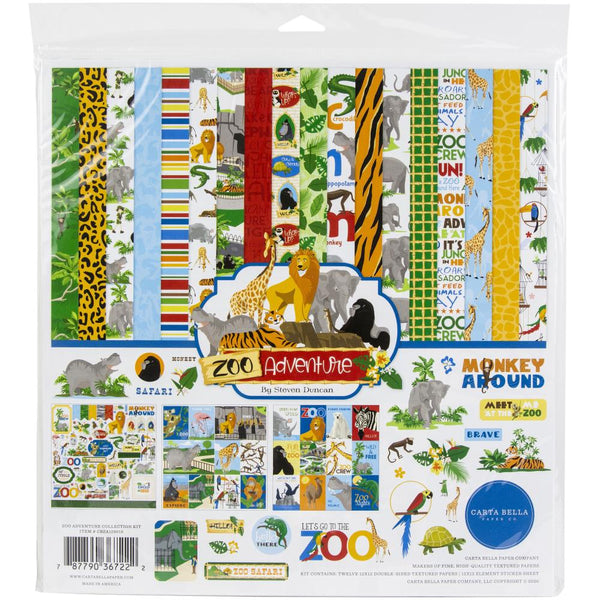 Carta Bella Collection Kit 12X12 Zoo Adventure – Scrap en masse