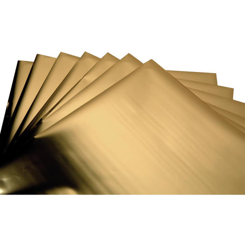Sizzix Effectz Decorative Foil Sheets 6"X6" 10/Pkg Gold