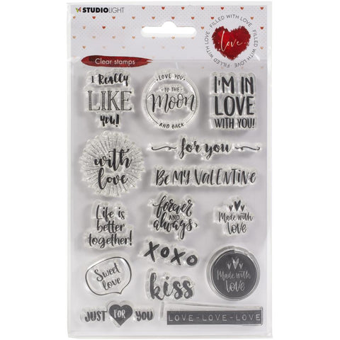 Studio Light Filled With Love Clear Stamps NR. 509