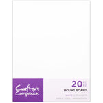 Crafter's Companion Mount Board 5.75"X7.75" 20/Pkg White
