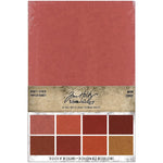Tim Holtz Idea-Ology - Kraft-Stock Stack Cardstock Pad 6"X9" 24/Pkg Warm, 8 Colors/3 Each