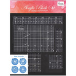 Couture Creations Acrylic Block Set W/Grid Lines 5/Pkg