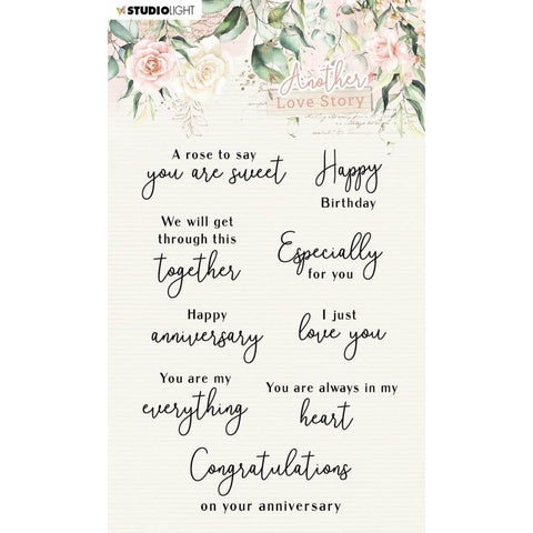 Studio Light Another Love Story Clear Stamps Love Phrases