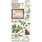 49 and Market Vintage Artistry Hike More Chipboard Stickers 6"X12"