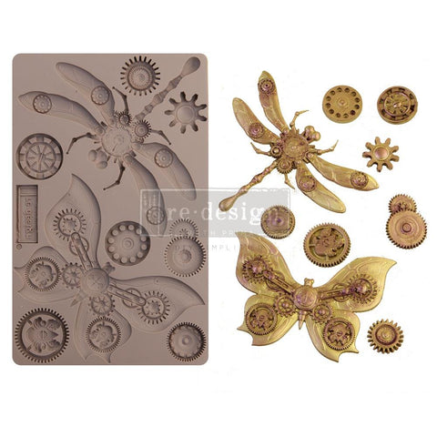 Prima Marketing Re-Design Mould 5"X8"X8mm Mechanical Insectica