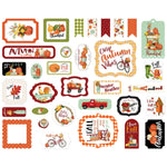Carta Bella Cardstock Ephemera 33/Pkg Icons, Welcome Autumn