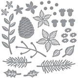 S20 Christmas Blooms Etched Dies from the Tis the Season Collection