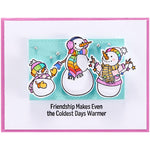 Spellbinders Clear Acrylic Stamps Friendly Snowmen