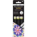 Spectrum Noir Sparkle Glitter Brush Pens 3/Pkg Clear Overlay
