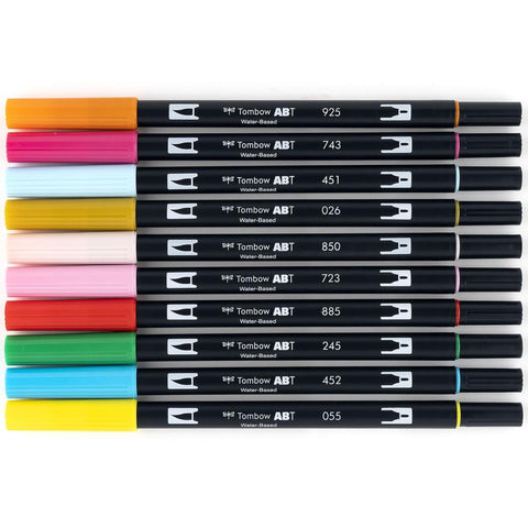 Tombow Dual Brush Pens 10/Pkg Celebration