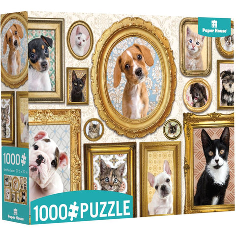 Paper House Productions Jigsaw Puzzle 1000 Pieces Pet Gallery Wall
