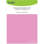 i-crafter Translucent Cutting Decks 2/Pkg Pink 6"X9"