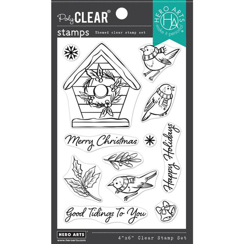 LC Hero Arts Clear Stamps Christmas Robins