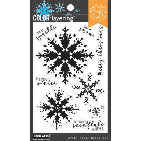 Hero Arts Clear Stamps Color Layering Snowflake