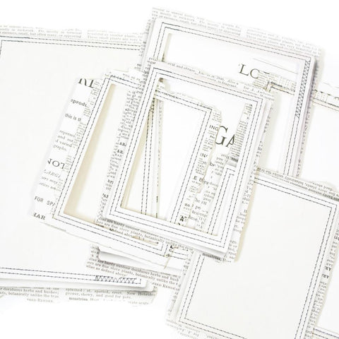49 and Market Vintage Artistry Essentials File Frame Set Rectangle Stitched