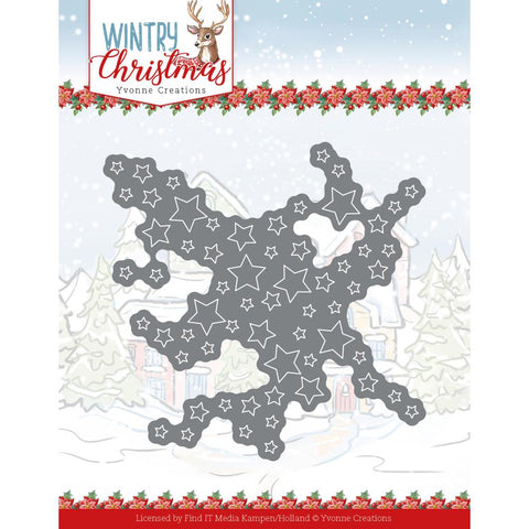 S20 Find It Trading Yvonne Creations Die Cut-Out Stars, Wintery Christmas
