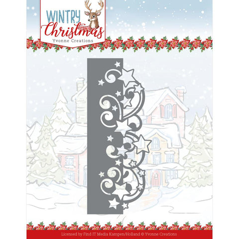 S20 Find It Trading Yvonne Creations Die Stars Border, Wintery Christmas