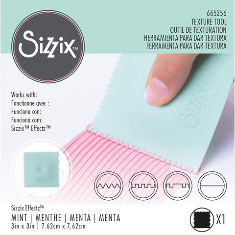Sizzix Making Tool Texture Tool 3"X3" Mint