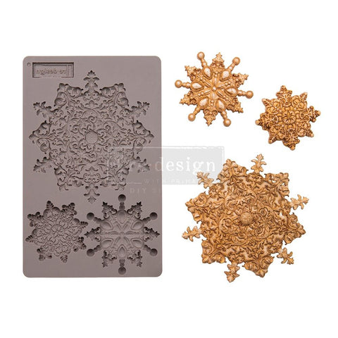 Prima Marketing Re-Design Mould 5"X8"X8mm Snowflake Jewels