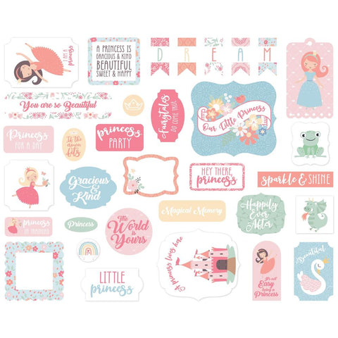 Echo Park Cardstock Ephemera 33/Pkg Icons, Our Little Princess
