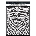 S25 Stamperia Stencil 7.87"X9.84" Zebra Pattern, Savana