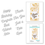 Spellbinders Etched Dies Smooth Lines Mix & Match Sentiments