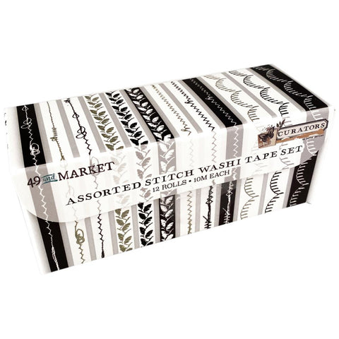 S30 49 And Market Curators Washi Tape Stitch Set 12/Rolls Assortment
