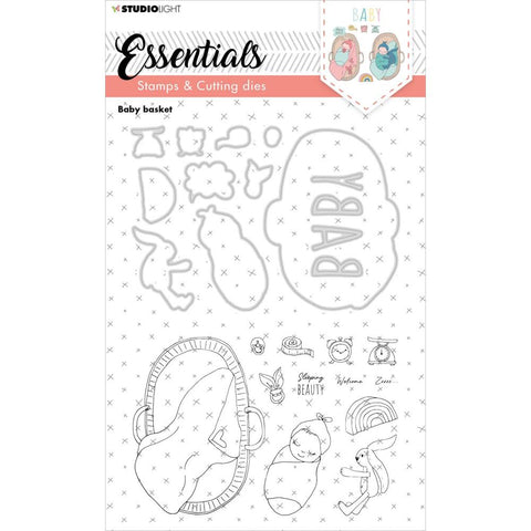 Studio Light Essentials Stamp & Die Set Nr. 20, Baby Basket
