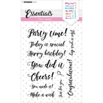 Studio Light Essentials Clear Stamps Nr. 177, Sentiments/Wishes - Party