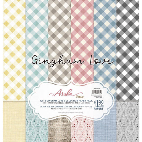 Asuka Studio Collection Pack 12"X12" Gingham Love