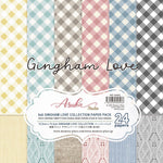 Asuka Studio Double-Sided Paper Pack 6"X6" 24/Pkg Gingham Love