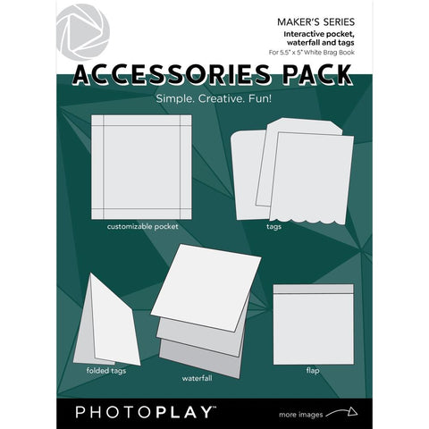 PhotoPlay Maker Series 80lb Cardstock 12X12 25/Pkg-White