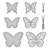 Spellbinders Etched Dies By Bibi Cameron Delicate Butterflies- Bibi's Butterflies