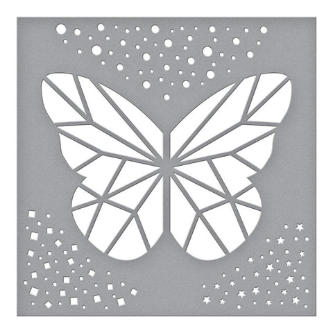 LC Spellbinders Stencil Geometric Butterfly- Bibi's Butterflies