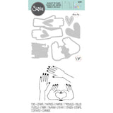 Sizzix Framelits Die & Stamp Set By Olivia Rose 7/Pkg Big Hugs