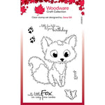 Woodware Clear Stamp 4"X6" Singles Fuzzie Friends Freddie Fox