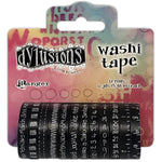 Dyan Reaveley's Dylusions Washi Tape Set Black - 12 Rolls