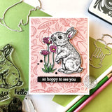 LC Hero Arts Clear Stamp & Die Combo Color Layering Bunny