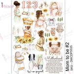 Dress My Craft Transfer Me Sheet A4 Mom To Be #2