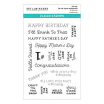 Spellbinders Clear Acrylic Stamps We All Dance Sentiments