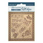 S25 Stamperia Decorative Chips 5.5"X5.5" Garden Of Promises Our Love