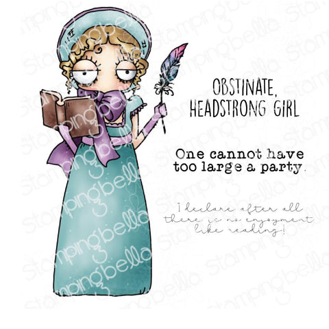 Stamping Bella Cling Stamps Oddball Jane Austen