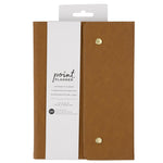 AC Point Planner Snap Leatherette Planner 6"X8" Brown - Dot Grid - 120 Sheets
