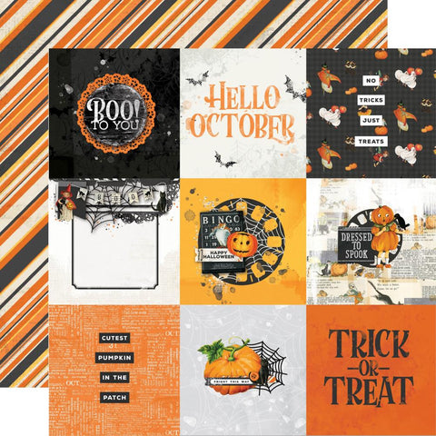 Simple Stories Simple Vintage October 31st Double-Sided Cardstock 12"X12" 4"X4" Elements