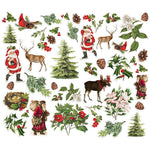 Simple Vintage Christmas Lodge Bits & Pieces Die-Cuts 42/Pkg Woodland